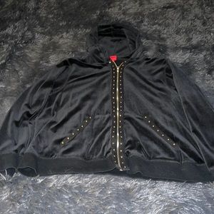 Mossimo Velvet Jacket with Gold Accents 2X